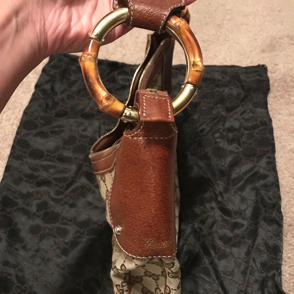 100% Authentic Gucci Bamboo Hobo Purse - Picture 5 of 6